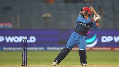 Logo of Afghanistan unleash big shots in the second innings | CWC23