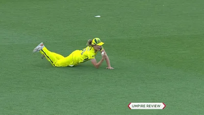 WICKET: Winfield-Hill out to diving catch by Sutherland