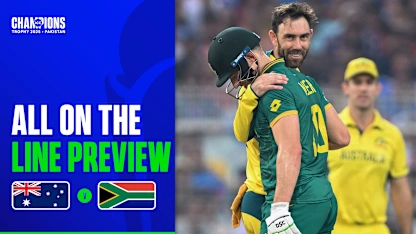 Logo of All on the Line Preview | AUS v SA | Champions Trophy 2025