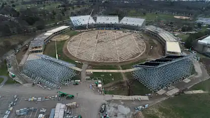 Logo of March Time Lapse of New York's T20 World Cup home | T20 World Cup 2024