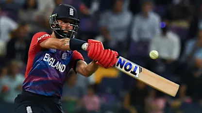 Logo of Moeen Ali hits first T20 World Cup fifty