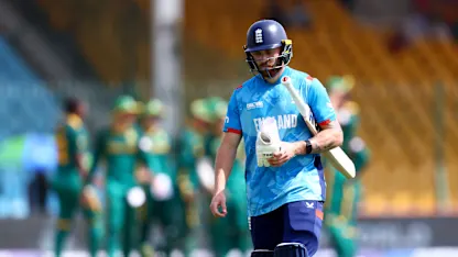 Logo of England lose two identical early wickets | ENG v SA | Champions Trophy 2025