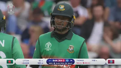 Logo of CWC19: WI v BAN - Highlights of Shakib Al Hasan's 124*