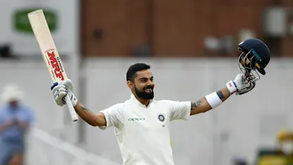 Logo of Virat Kohli made two centuries in the series