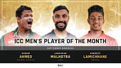 ICC Men's Player of the Month nominees – September 2021