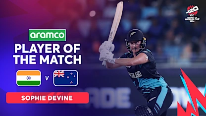Logo of Sophie Devine's explosive knock sets up big win | IND v NZ | WT20WC 2024