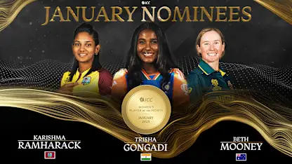 Logo of ICC Women’s Player of the Month nominees for January 2025 revealed