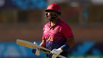 Logo of Unusual run-out sees Waseem depart in ‘disappointing’ fashion | CWC23 Qualifier