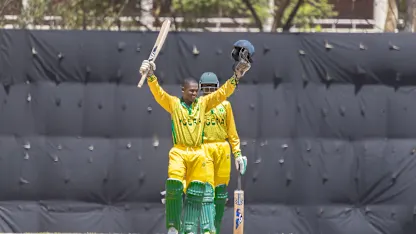 130826 Mozambique Vs Nigeria-Peculiar Egemasi celebrates his Century against Mozambique