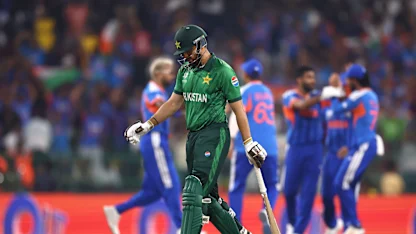 Babar Azam is dismissed 