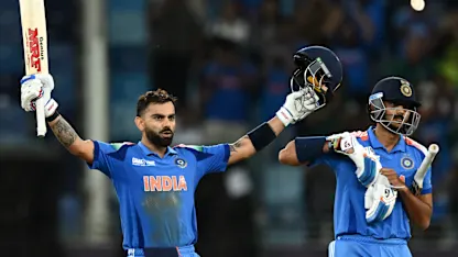Logo of Kohli brings up 51st ODI ton to take India across the line | PAK v IND | Champions Trophy 2025