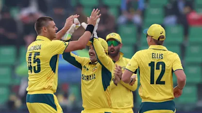Logo of Spencer Johnson strikes early to remove Rahmanullah Gurbaz | AFG v AUS | Champions Trophy 2025