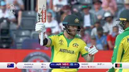 CWC19: AFG v AUS - Warner's match-winning 89