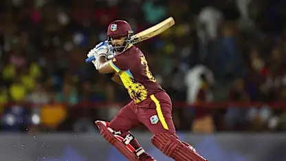 Logo of Pooran lets loose against Rashid in the 18th over | T20WC 2024