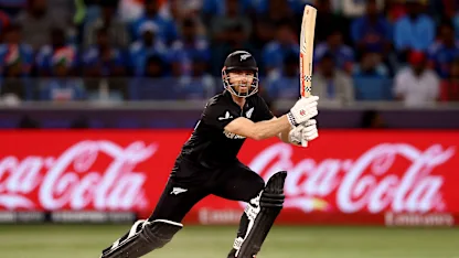 Logo of Axar gets the big wicket of Kane Williamson | IND v NZ | Champions Trophy 2025