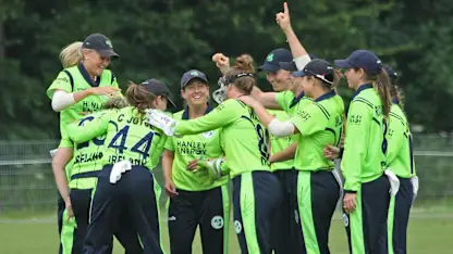Ciara Metcalfe is congratuled, Ireland v Uganda, VRA, 10th July 2018