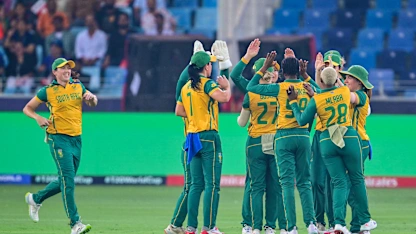 Logo of Khaka dismisses aggressive Plimmer | Final | WT20WC 2024