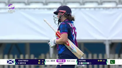 Kathryn Bryce - Wicket - Scotland vs Pakistan
