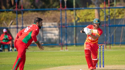 Logo of Zimbabwe and Oman in action