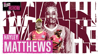 Logo of Hayley Matthews | West Indies' star all-rounder | 100% Cricket