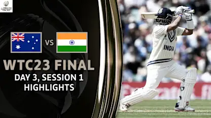 Logo of Rahane, Thakur stabilise India | Day 3, Session 1 Highlights | WTC23 Final