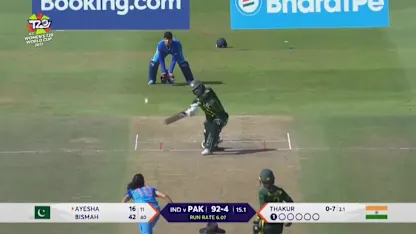 Logo of Six - Ayesha Naseem | IND v PAK | Women's T20WC 2023