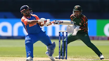 Logo of Every Rishabh Pant six from India's warm-up v Bangladesh | T20 World Cup