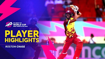 Logo of Roston Chase stars in West Indies' win over PNG | T20WC 2024