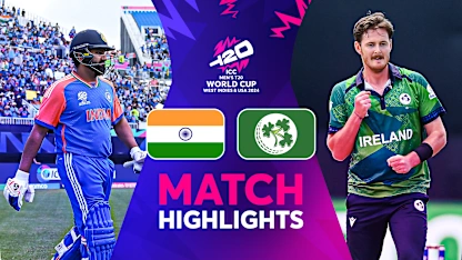 Logo of India start their campaign with a win against Ireland | Match Highlights | T20WC 2024