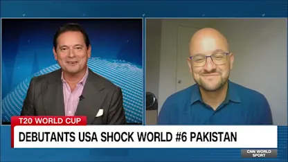 Logo of CNN World Sport discuss USA's famous win | T20WC 2024