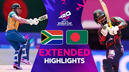 Logo of South Africa vs Bangladesh comes down to final ball | Extended Highlights | T20WC 2024