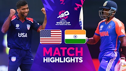 Logo of India beat USA to secure second round berth | Match Highlights | USA v IND | T20WC 2024