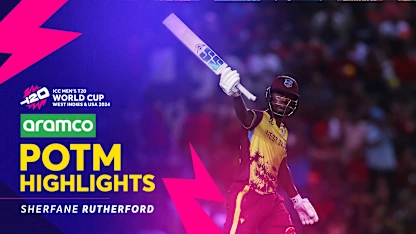Logo of Sherfane Rutherford turns the game around with belligerent knock | POTM Highlights | T20WC 2024