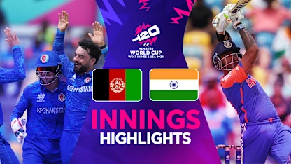 Logo of SKY boosts India as Khan and Farooqi restrict total | Innings Highlights | AFG v IND | T20WC 2024