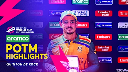 Logo of Quinton de Kock's big game | POTM Highlights | ENG v SA | T20WC 2024