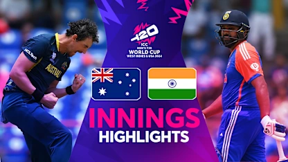 Brilliant Rohit Sharma innings inspires India to 205/5 | Innings Highlights | AUS v IND | T20WC 2024