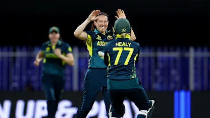 Logo of The moment Megan Schutt made history | WT20WC 2024