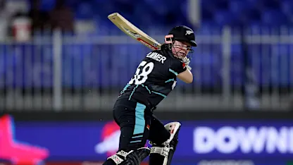 Logo of Georgia Plimmer punches a four off her first ball | SF 2 | WT20WC 2024