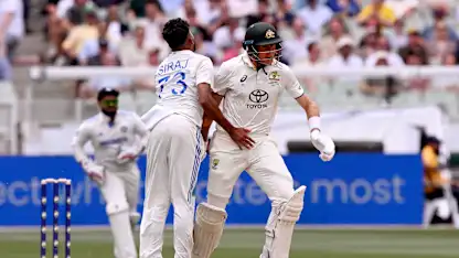 Logo of Famous Gabba run chase for India no relevance as Marnus plots MCG plan