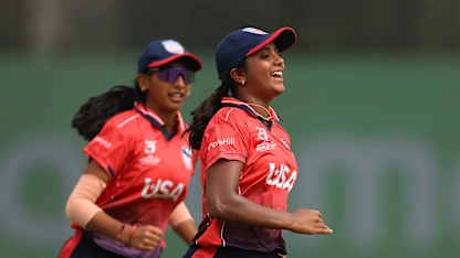 Logo of Ritu Singh produces one of the balls of the U19WC 2025