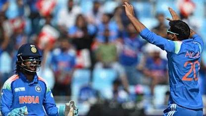 Logo of Axar Patel almost wraps a hat-trick | BAN v IND | Champions Trophy 2025