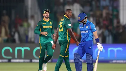 Logo of Sobha POTD: Kagiso Rabada flattens Ibrahim Zadran's middle stump