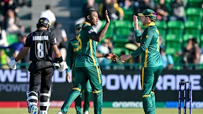 Logo of South Africa take crucial wickets | SA v NZ | Champions Trophy 2025