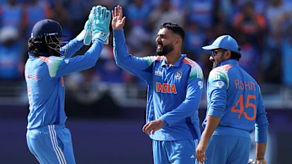 Logo of Virtuoso bowling from Varun | IND v NZ | Champions Trophy 2025
