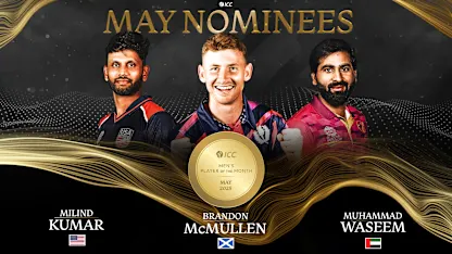 Logo of ICC Men’s Player of the Month nominees for May 2025 named