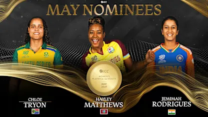 Logo of Shortlist for ICC Women’s Player of the Month for May 2025 unveiled 