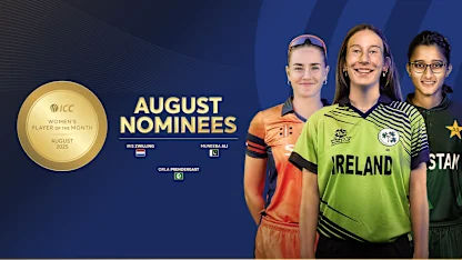 ICC Women’s Player of the Month August 2025 nominees named
