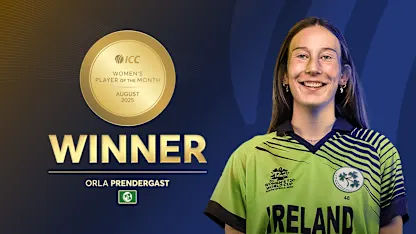 ICC Women's Player of the Month August 2025 Winner Orla Prendergast