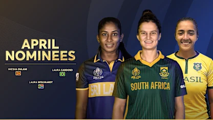 ICC Women’s POTM nominees for April 2026 announced