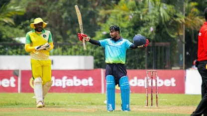 Hamza Khan's milestone ton in Rwanda's record win